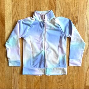 Adidas Girls Pastel Multicolor Track Jacket Size 6X
